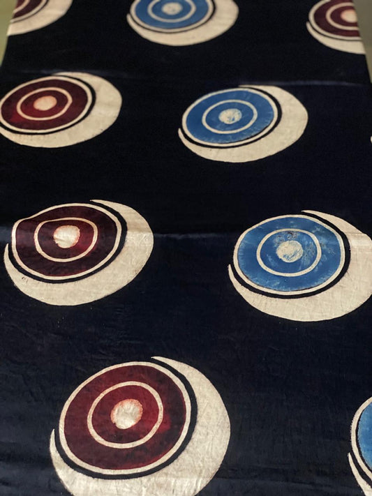 Modal Silk Ajrakh Fabric