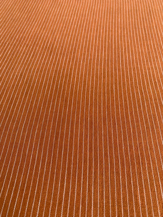 Handloom Kala Cotton Rust Orange Fabric