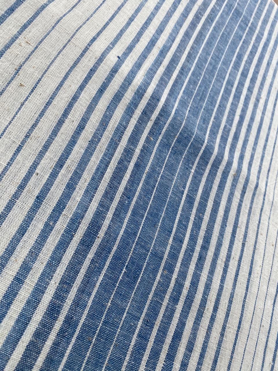 Beige Natural Dye Radiation Line Kala Cotton Fabric