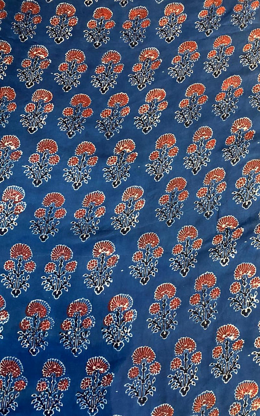 Modal Ajrakh Silk Fabric