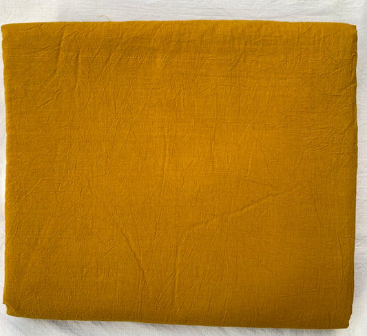 Cotton Plain Turmeric Fabric