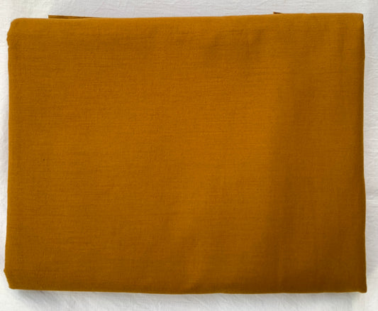 Cotton Plain Mustered Yellow Fabric