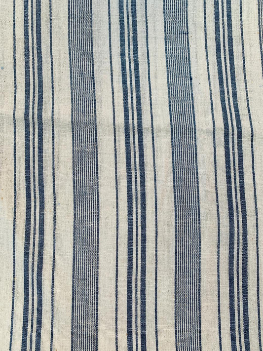 Kala Cotton Striped Handloom Natural Colour fabric