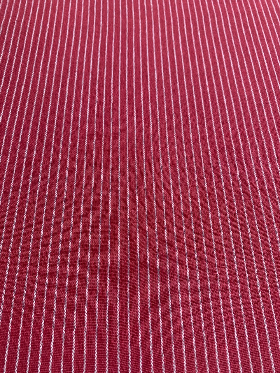 Pink Stripe Handloom Kala Cotton Fabric